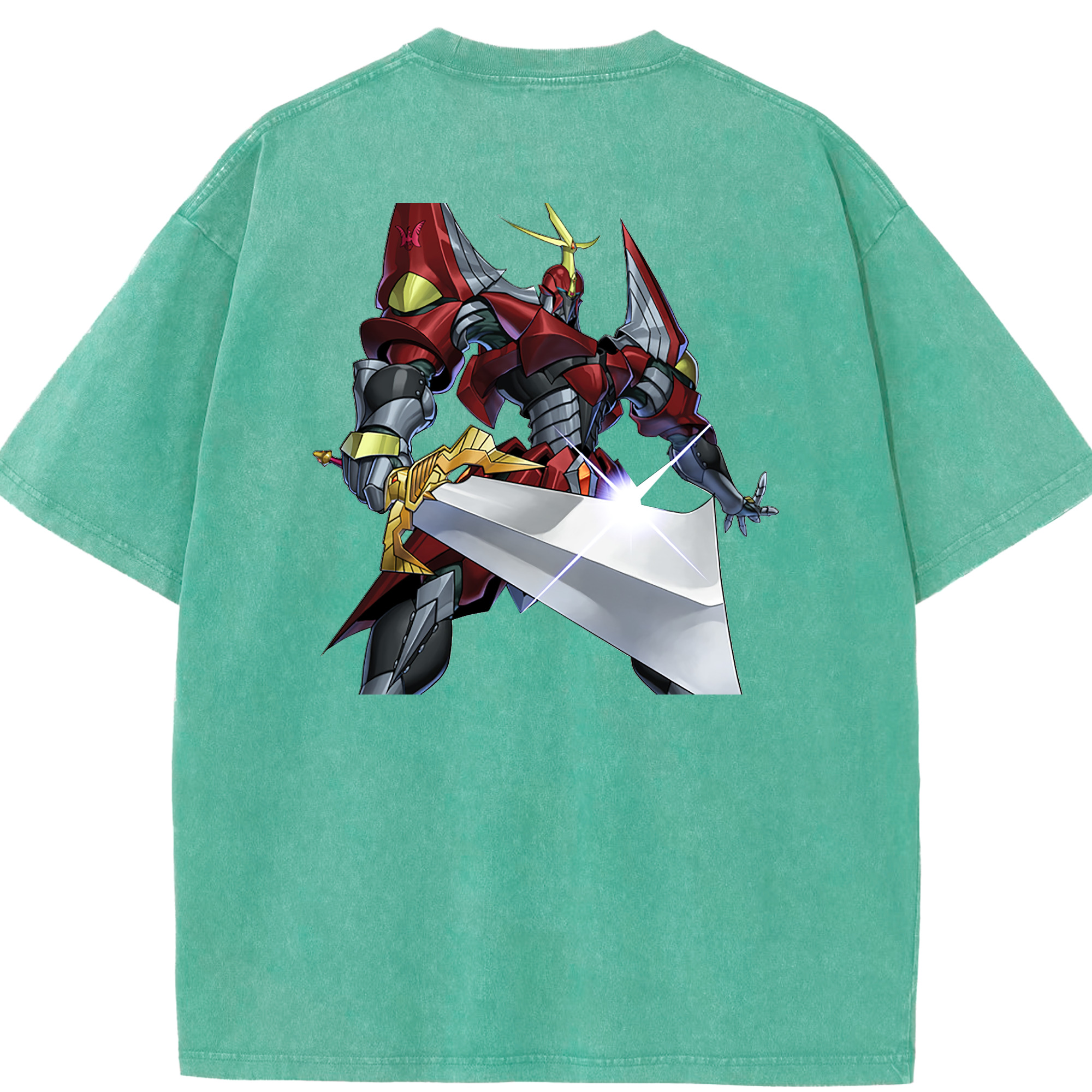 （画像用） 遊☆戯☆王 Yu-Gi-Oh! 綿100% ヴィンテージ風 半袖Tシャツ（背面プリント）